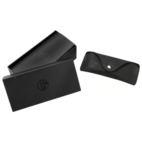 FC Schalke 04 - Brillen-Etui Leder in Geschenkbox